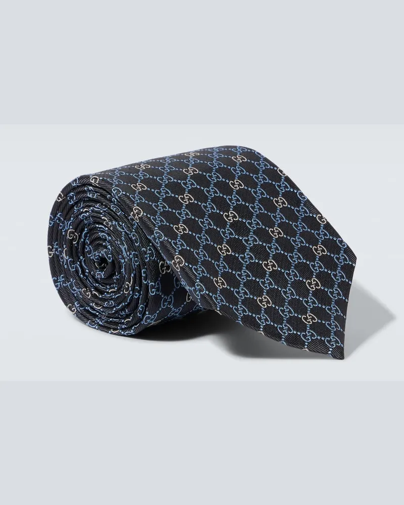 Gucci Krawatte GG aus Seiden-Jacquard Multicolor