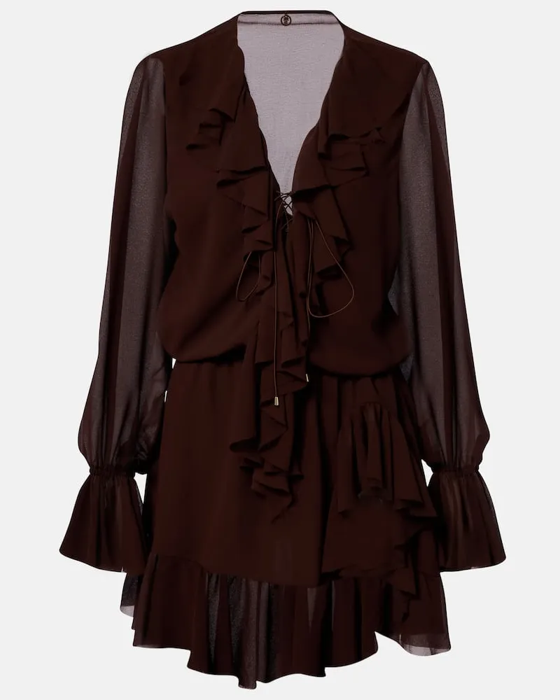 BANANHOT Minikleid Bellen Braun