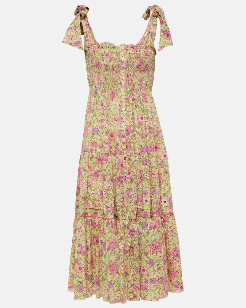 Poupette St Barth Midikleid Triny Multicolor