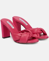 Aquazzura Pantoletten Olie 85 aus Leder Pink