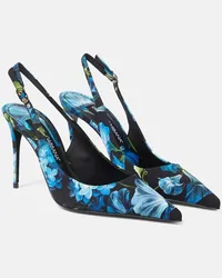 Dolce & Gabbana Slingback-Pumps aus Canvas Multicolor