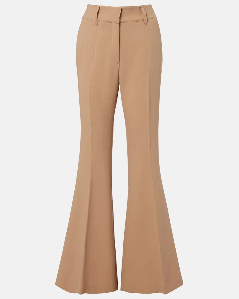 Gabriela Hearst Schlaghose Rhein aus Schurwolle Beige