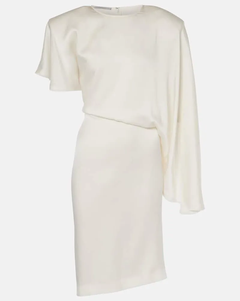 Stella McCartney Midikleid aus Satin Weiß