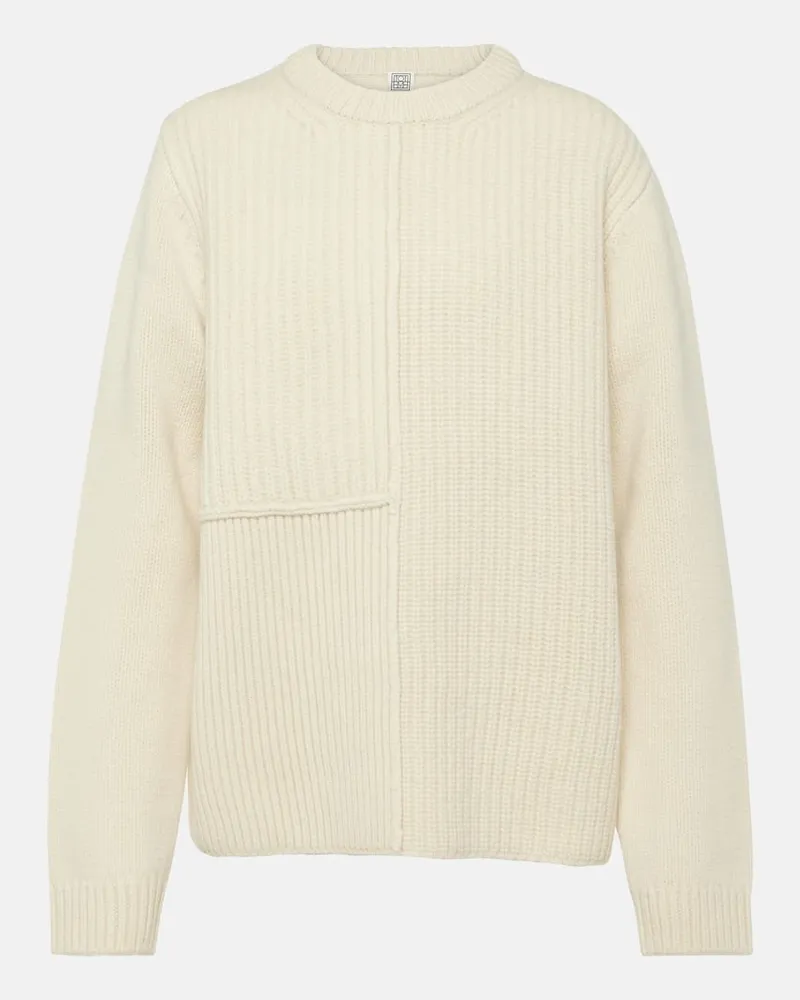 Totême Pullover aus Wolle Weiß