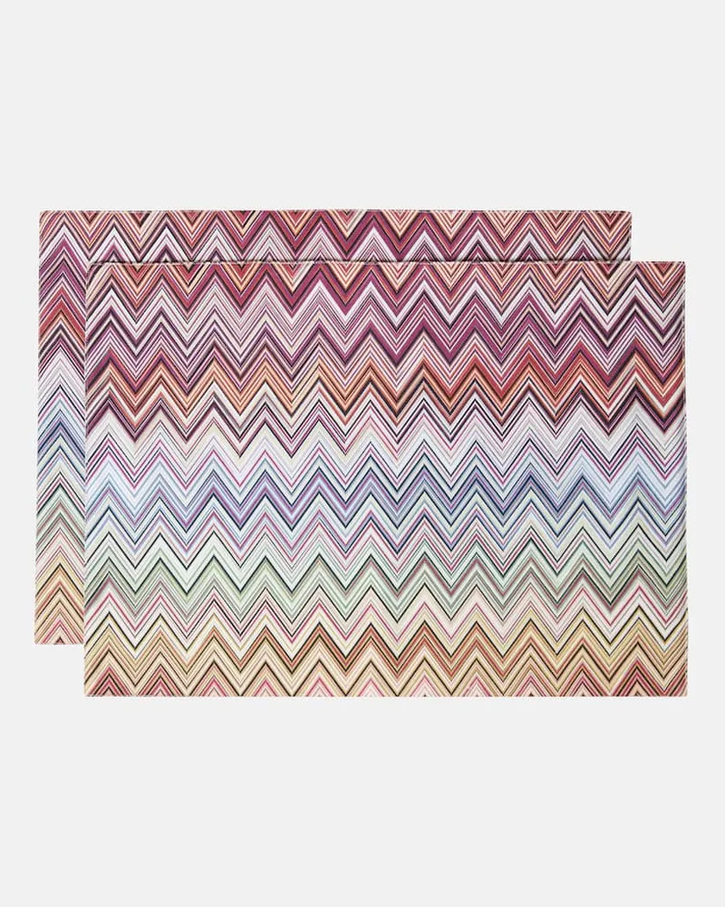 Missoni Set Andorra aus zwei Tischsets Multicolor