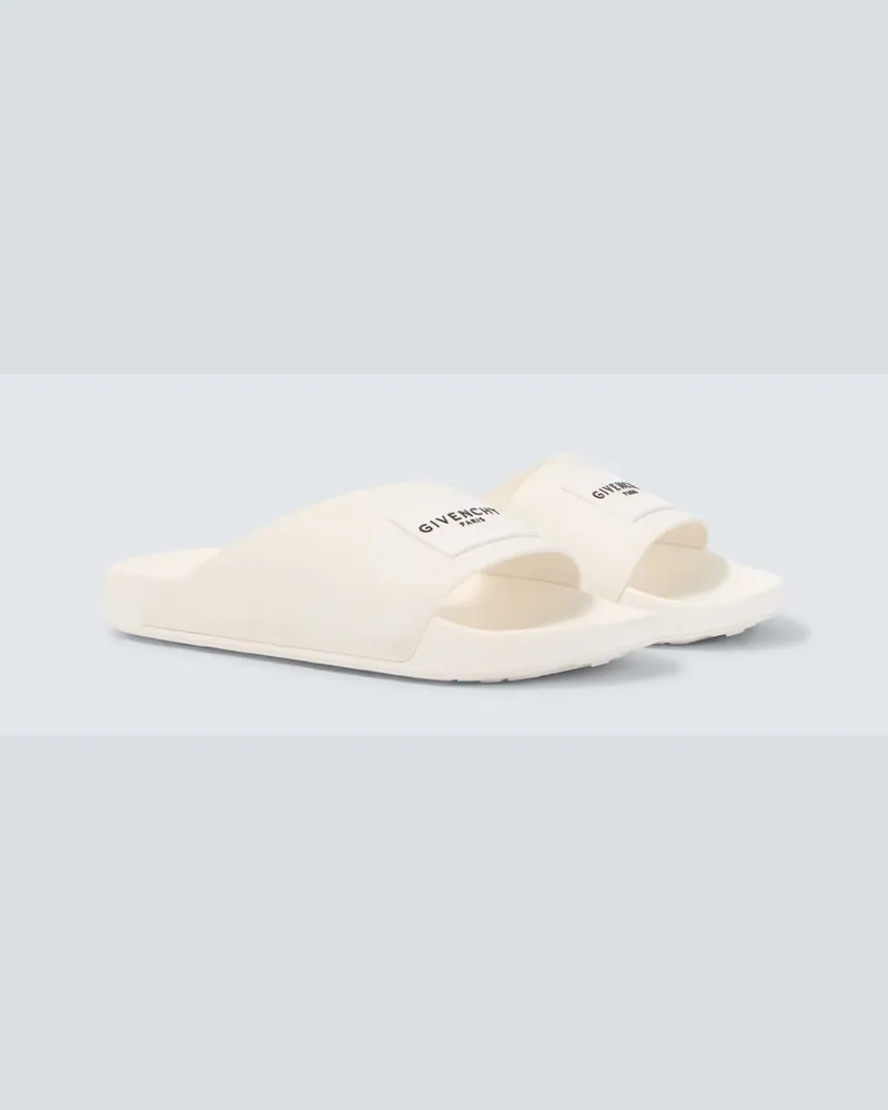 Givenchy Pantoletten Label Weiß