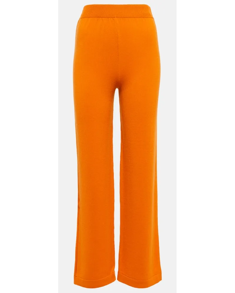 Barrie High-Rise-Hose aus Kaschmir Orange