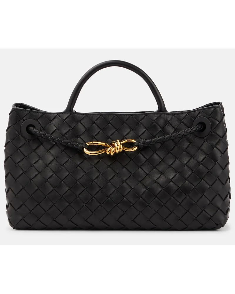 Bottega Veneta Tote Andiamo Small aus Leder Schwarz