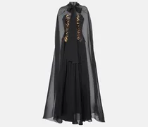 Robe aus einem Seidengemisch mit Pailletten