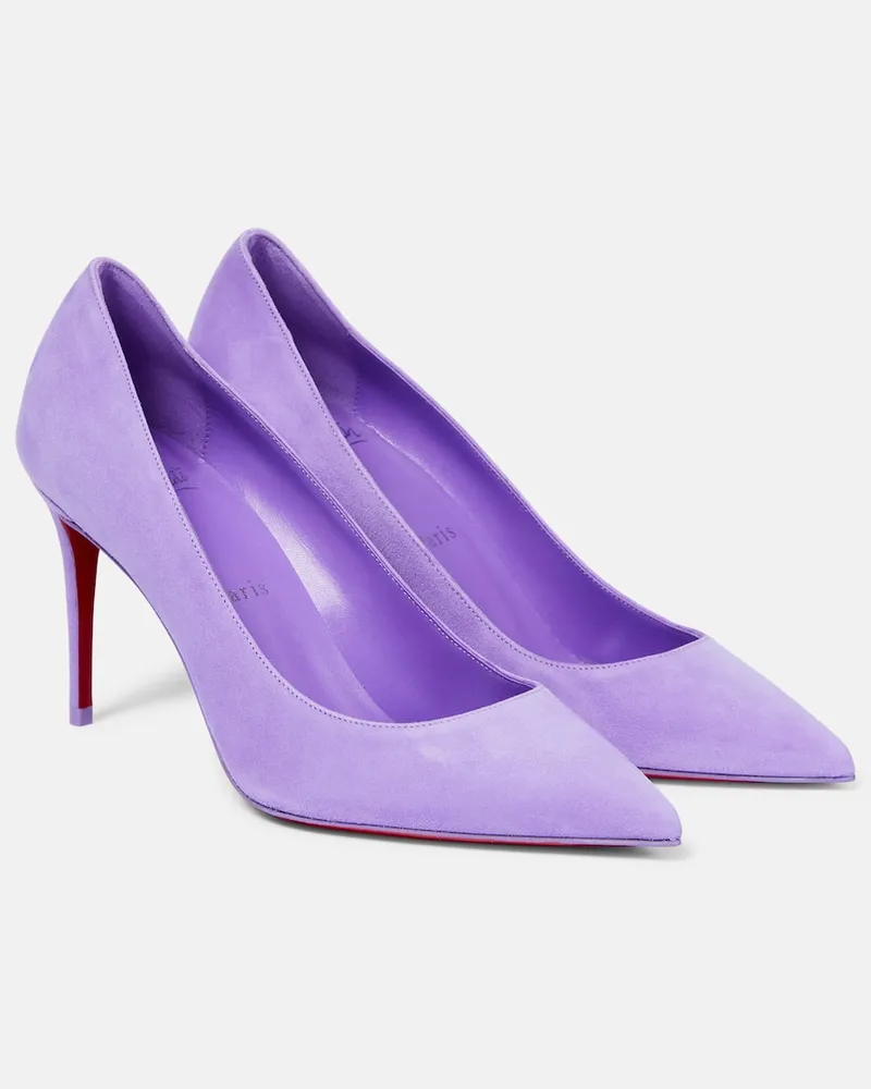 Christian Louboutin Pumps Kate 85 aus Veloursleder Rosa