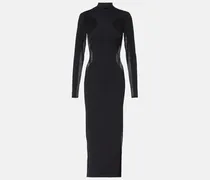 Maxikleid Miracle aus Strick mit Mesh-Einsätzen