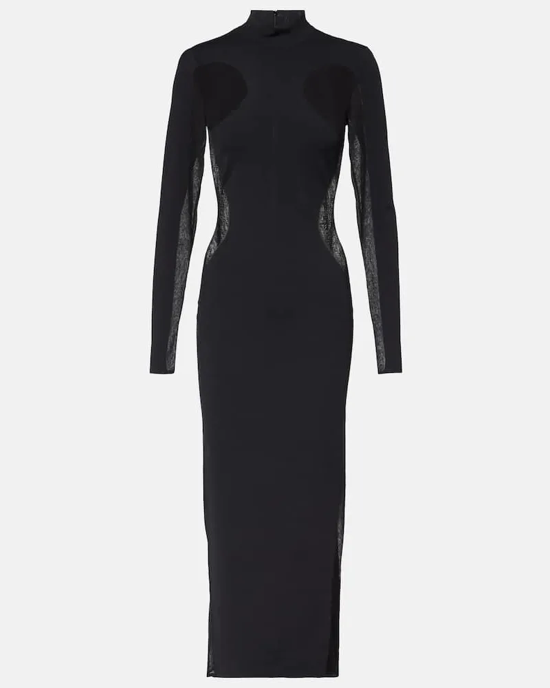 Stella McCartney Maxikleid Miracle aus Strick Schwarz