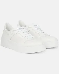 Gucci Sneaker GG aus Leder Weiss