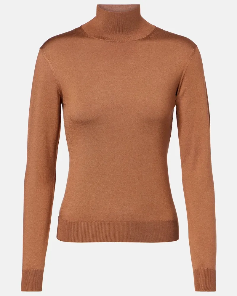 Ralph Lauren Pullover aus Jersey Braun