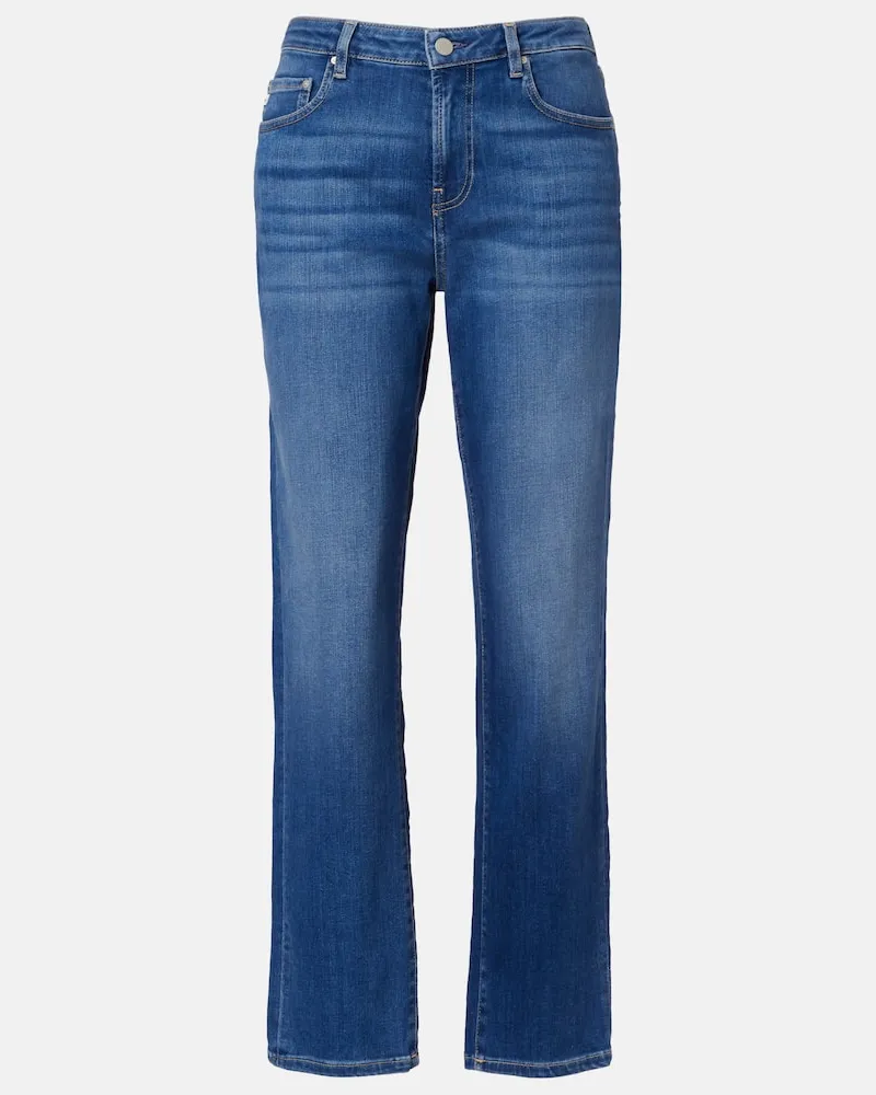 Adriano Goldschmied Straight Jeans Girlfriend Blau