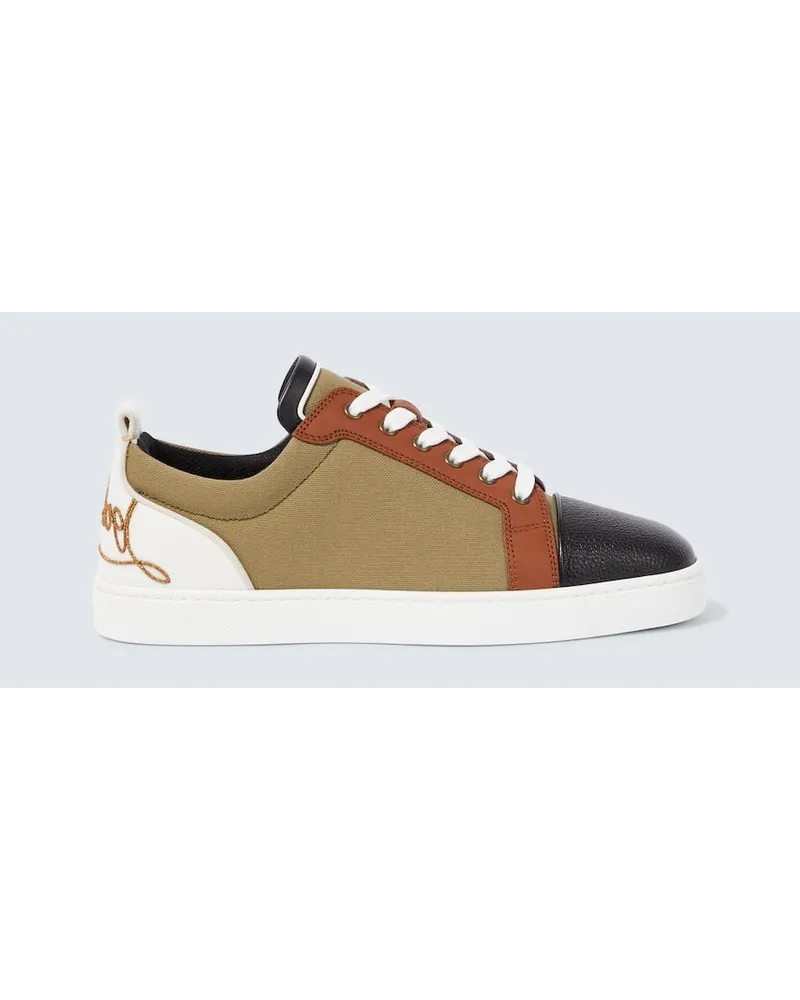 Christian Louboutin Sneakers Fun Louis Junior aus Canvas und Leder louis-junior Multicolor