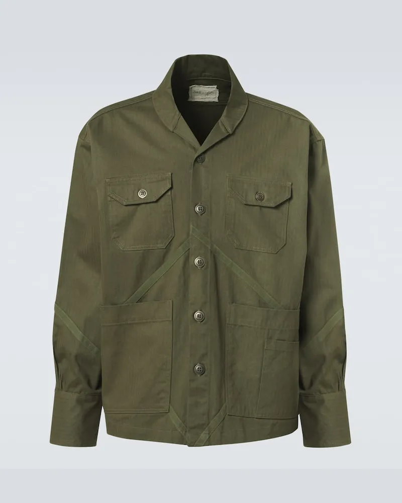 Greg Lauren Feldjacke aus Baumwolle Grün