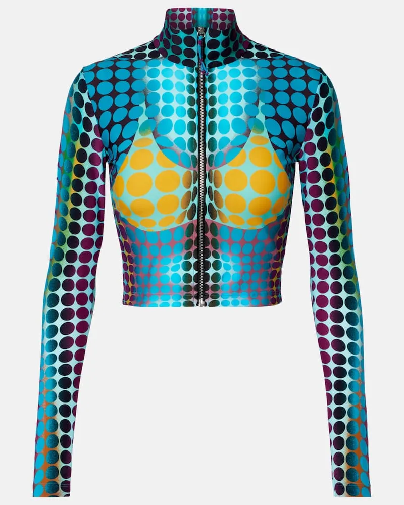 Jean Paul Gaultier Bedrucktes Top Re-Edition Multicolor