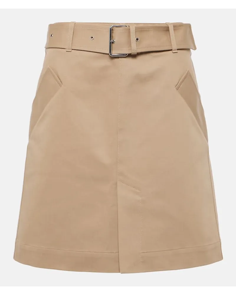 Totême Minirock aus Baumwolle Beige
