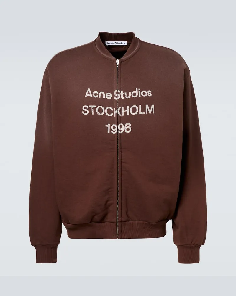 Acne Studios Bomberjacke aus einem Baumwollgemisch Braun