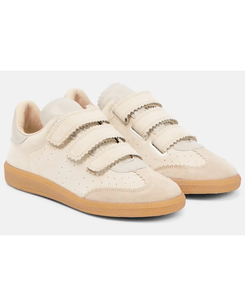 Isabel Marant Sneakers Beth aus Veloursleder Beige