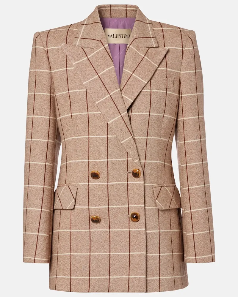 Valentino Garavani Blazer aus Schurwolle Beige