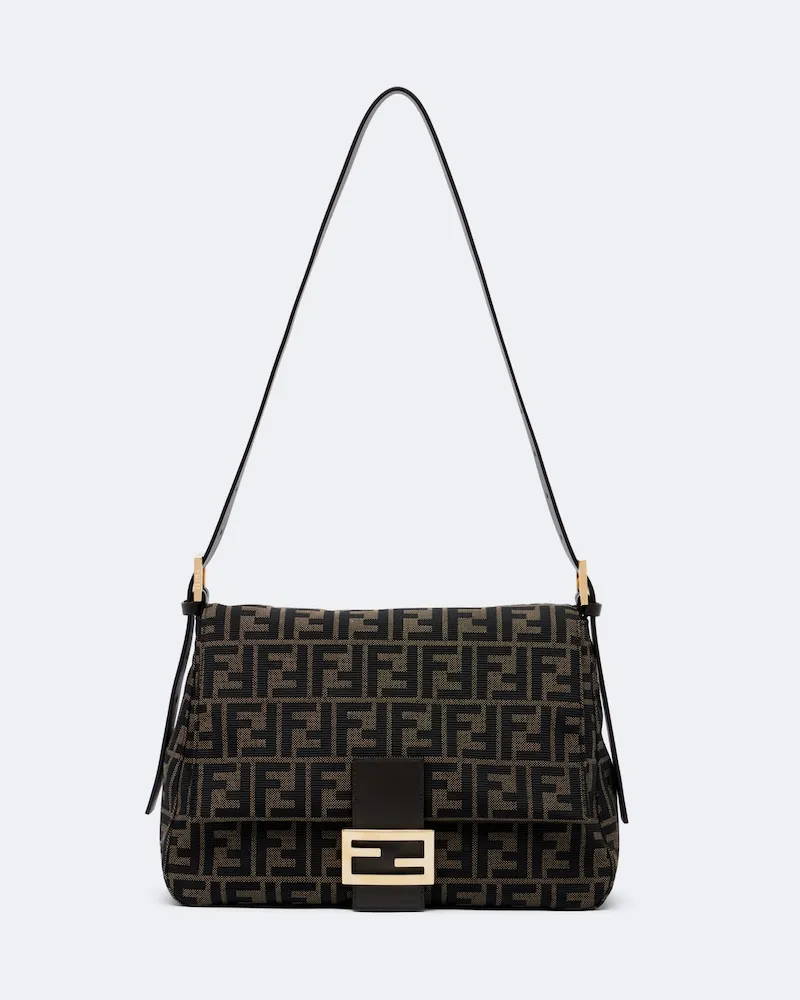 Fendi Schultertasche Baguette® Flap Medium Braun
