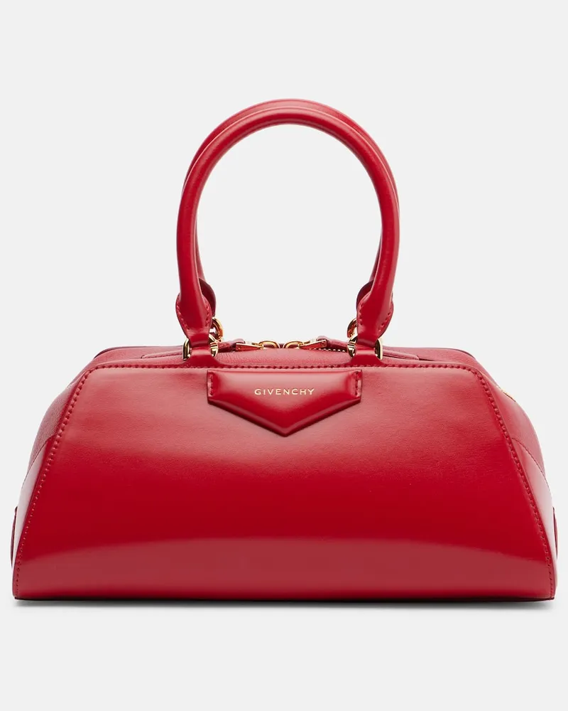 Givenchy Tote Bag Antigona East-West Small aus Leder Rot