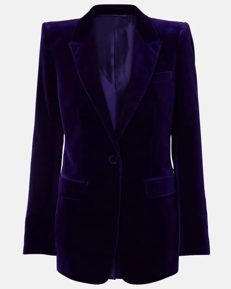 Tom Ford Blazer aus Baumwollsamt Violett