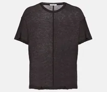 Top Lila aus Kaschmir-Jersey