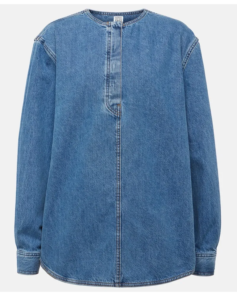 Totême Hemd aus Denim Blau