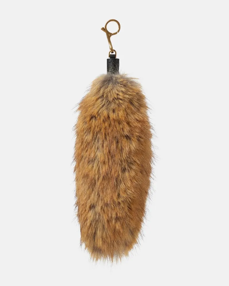Burberry Taschenanhänger aus Faux Fur Braun