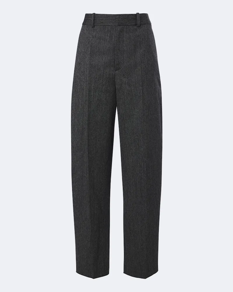 TOD'S Weite Hose aus Schurwolle Grau