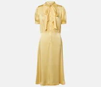 Hemdblusenkleid aus Satin