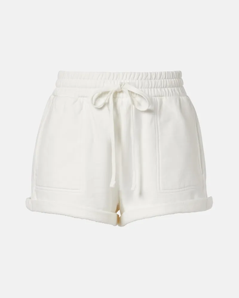 Citizens of humanity Shorts Vivienne aus Baumwoll-Fleece Weiß