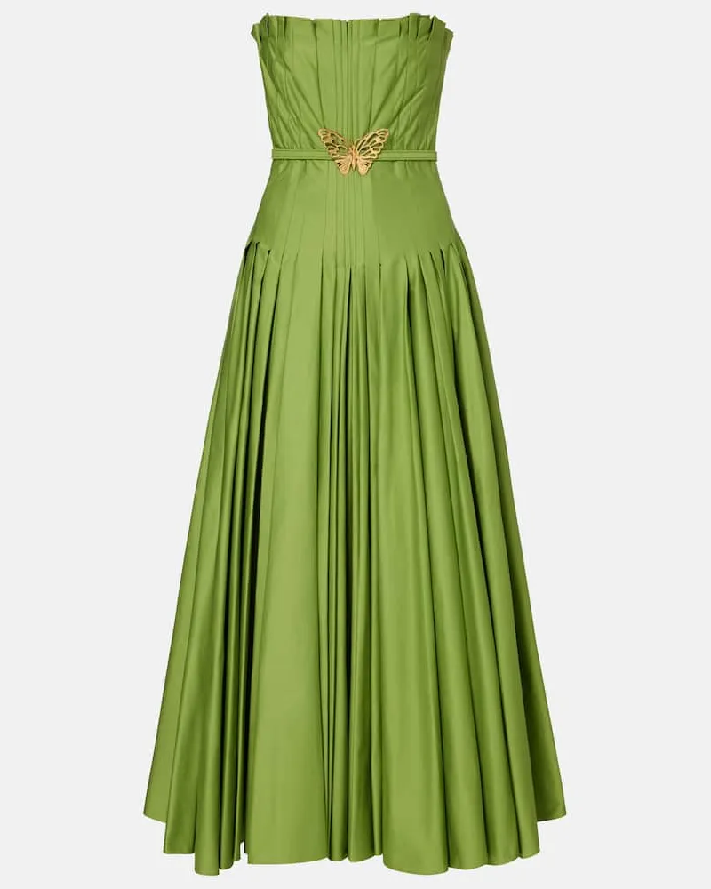 Oscar de la Renta Robe aus Baumwolle Grün