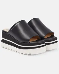 Stella McCartney Plateau-Pantoletten Sneak-Elyse Schwarz