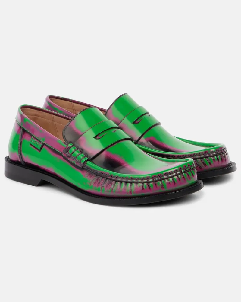 Loewe Loafers Campo aus Leder Multicolor
