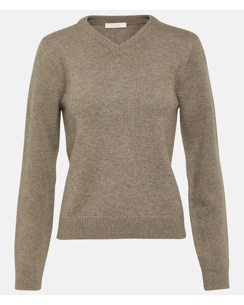 The Row Pullover Enrica aus Kaschmir Beige