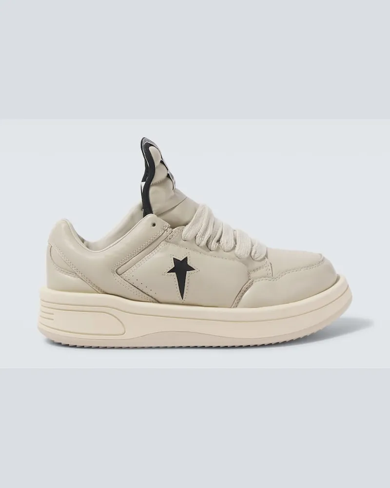 Rick Owens X Converse Sneakers Turbowpn aus Leder Grau