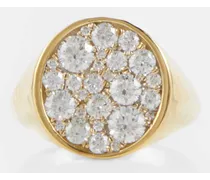 Ring Octavia Signet aus 18kt Gelbgold mit Diamanten