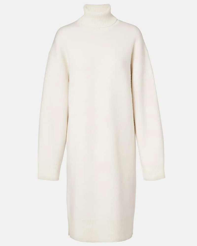 Totême Pulloverkleid aus einem Wollgemisch Weiß