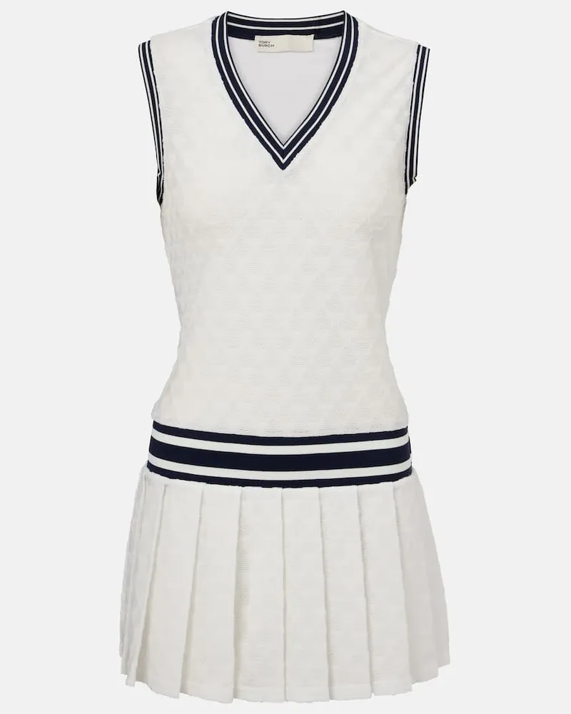 Tory Burch Tenniskleid aus Frottee Weiß