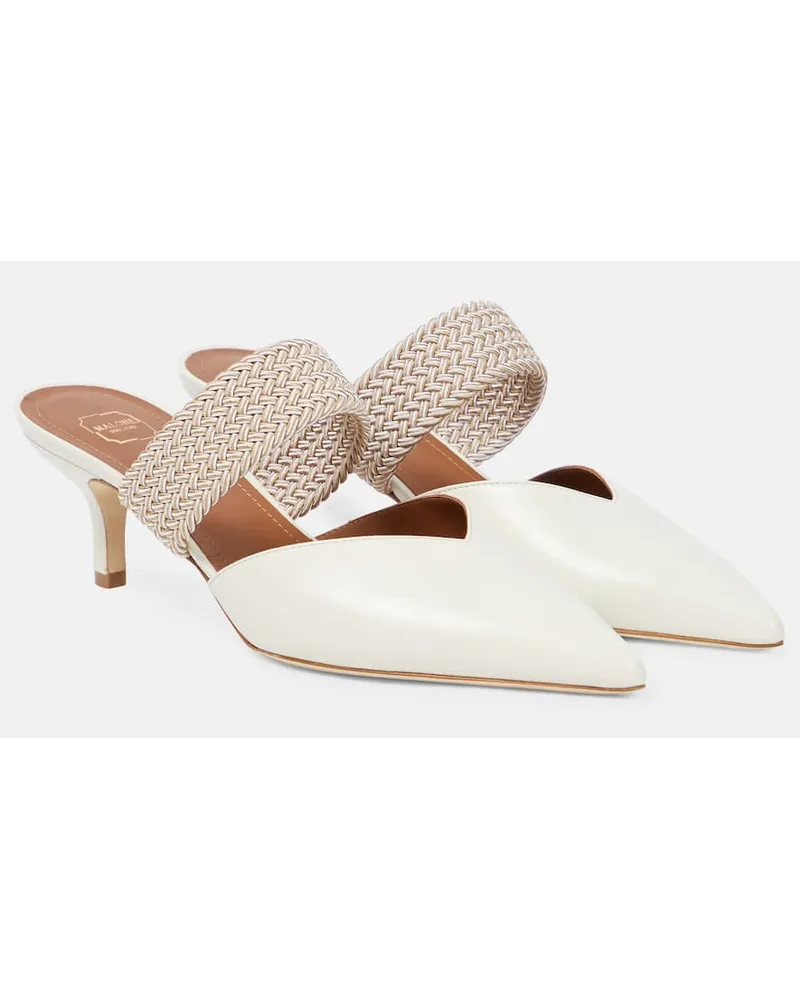 Malone Souliers Mules Maisie 45 aus Leder Weiss