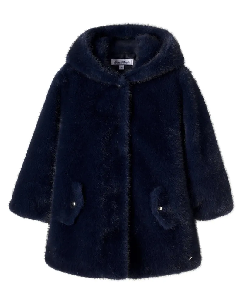 Tartine et Chocolat Kapuzenjacke Blau