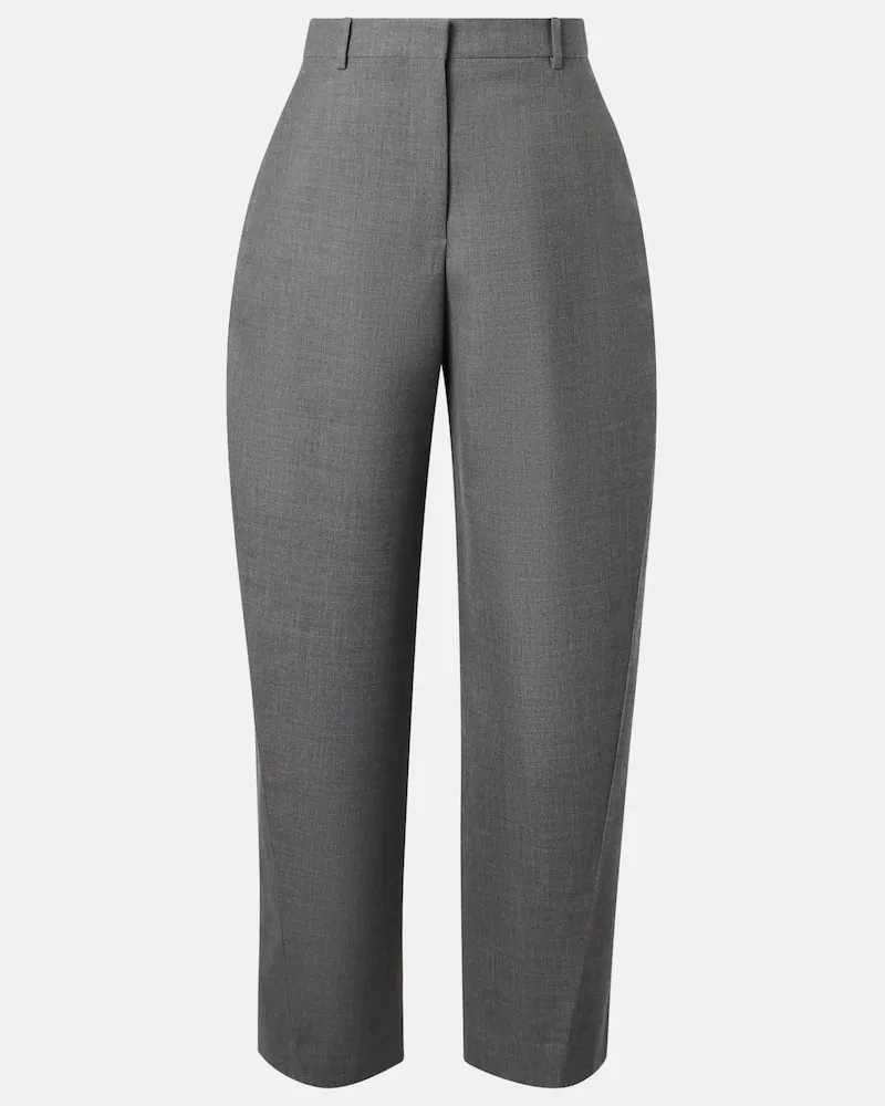 Givenchy Weite Hose Cocoon aus Wolle Grau
