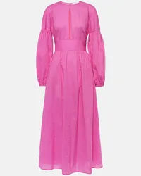 Marysia Maxikleid Roset aus Baumwolle Pink