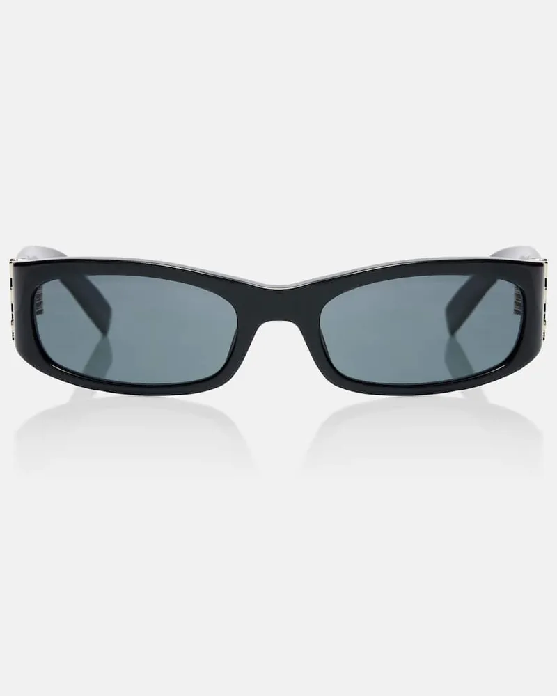 Saint Laurent Eckige Sonnenbrille SL M152 Schwarz