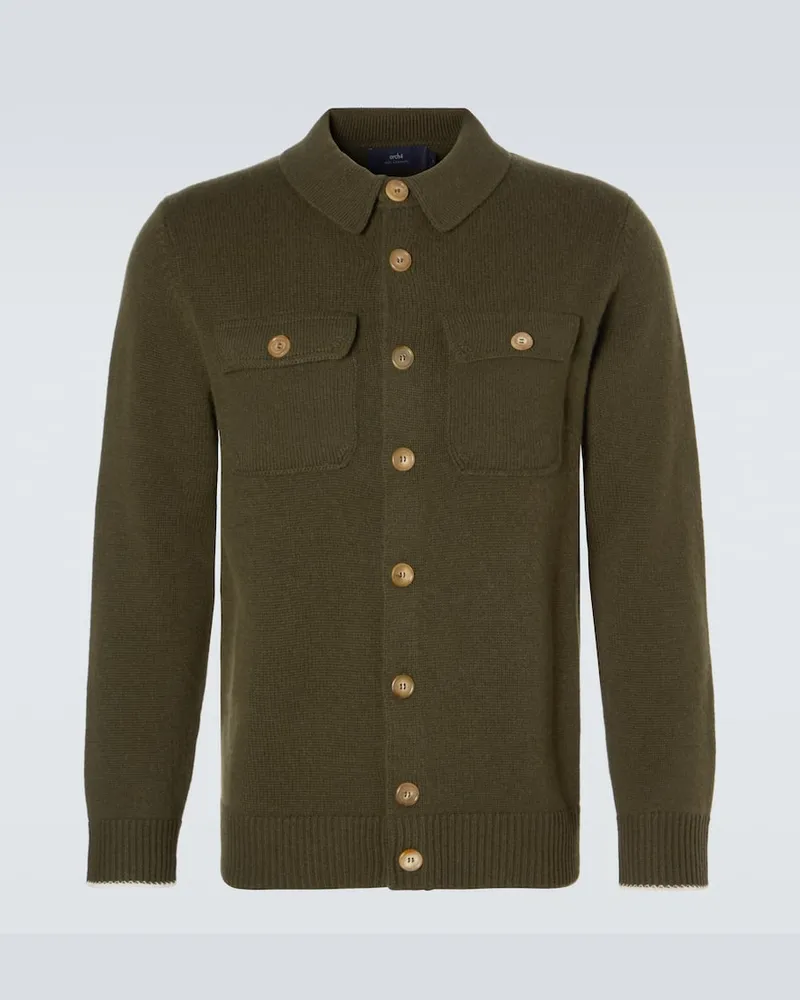 arch4 Cardigan Mr Redcar aus Kaschmir Braun