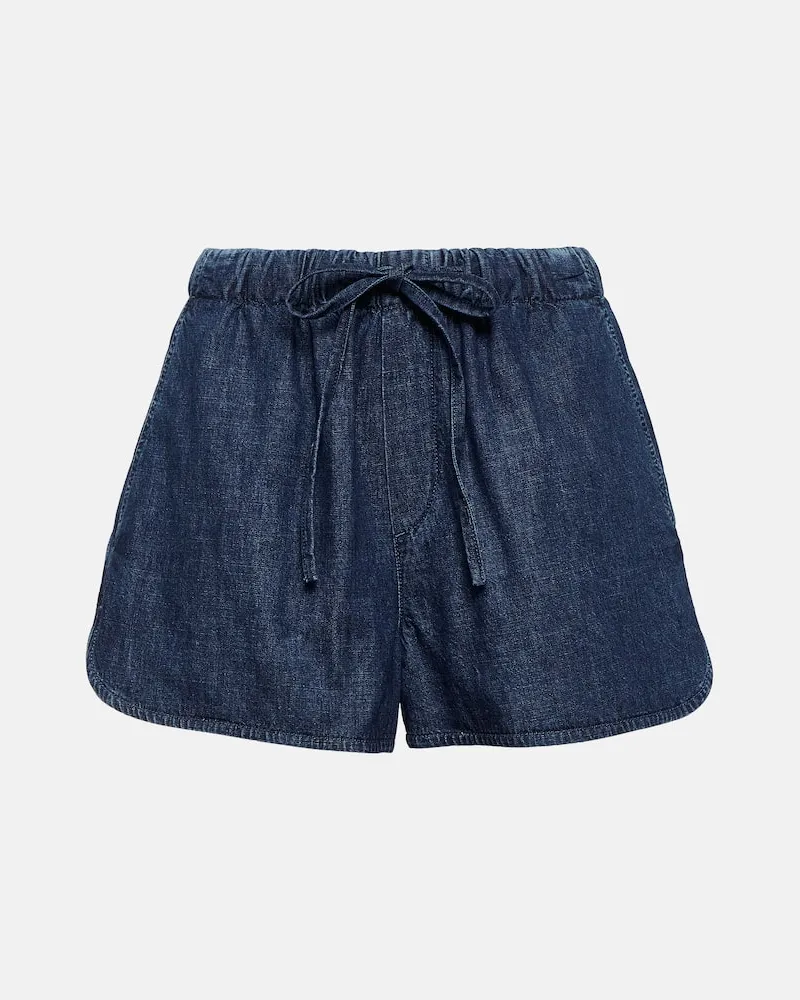 Valentino Garavani Jeansshorts aus Chambray Blau